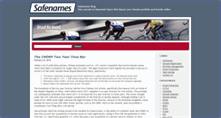 Desktop Screenshot of blog.safenames.com